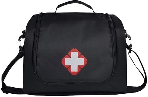 Lyirfan First Responder Tasche, leer, tragbares Erste-Hilfe-Set für Hunde, Überlebens-Set, große Kapazität, medizinische Notfall-Traumatasche, für EMT, Haustierpflege, Krankenschwester zu Hause,