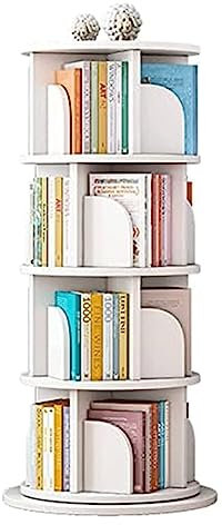 YTGHBIML Bücherturm Freistehend 4/5-stufiges stehendes Bücherregal, um 360 ° drehbares Bücherregal, großes Aufbewahrungs-Bücherregal für den Home-Office-Bücherregal-Organizer perfekte Darstellung