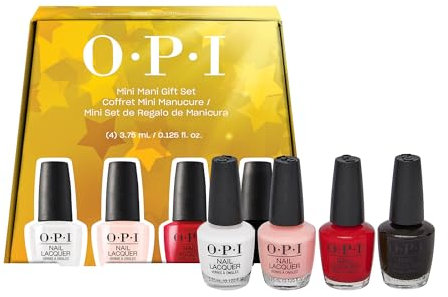 OPI x Holiday Nail Lacquer - Mini 4-er Pack - Nagellack Set Mit 4x OPI Lack - Schnelltrocknend - Hält Bis zu 7 Tage - 4 x 3,75 ml