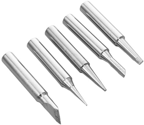 Cabilock 5piezas Puntas De Soldador Surtidas Alta Resistencia Al Desgaste y Corrosión Para Estación De Soldadura
