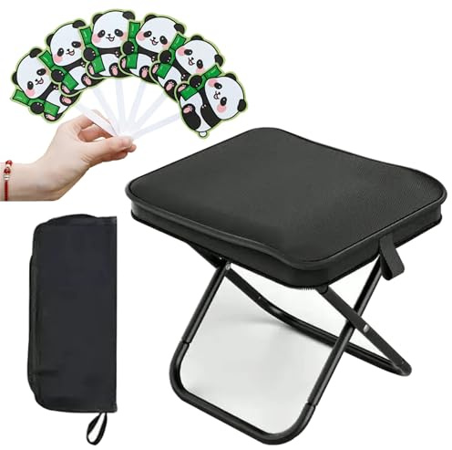 Rliocvhe Campinghocker Faltbarer Camping Hocker Tragbarer Klapphocker,Klein Leicht Sitz Falthocker Outdoor,Mini Campingstuhl Hocker Klappbar für Wandern Garten Angeln Grillen Strand