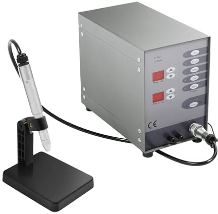 Lissontine Kit De Soudeuse Permanente for Bijoux, Machine à Souder par Points à l'arc en Tungstène à Impulsion, Soudable en Or Massif, Titane Et Orthodontie for La Restauration De Bijoux 50A-600A