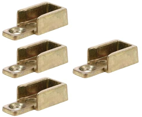 TOMETURE Herrajes para Pestillos de Ventana Abatible y Guillotina, Placa de Cierre de Aleación de Zinc, Set de 4 Piezas para Protección en Casas