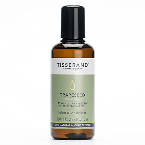 Tisserand Aromatherapy - Grapeseed Oil - Ethically Harvested Carrier Oil - Face and Body Blending Oil - 100% Natural and Pure Carrier Oil for Essential Oils Mixing