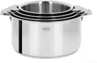 Cristel - C20QMP- Casserole inox 20cm sans poignée amovible- Collection Casteline