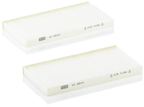 MANN-FILTER CU 2214-2 Innenraumfilter/Kabinenluftfilter (2er Set) - für Pkw + Transporter | Cu 2214-2 passend für Tucson