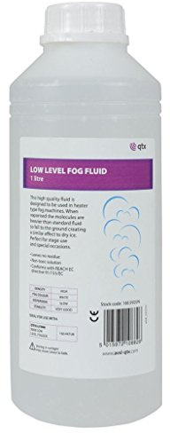 QTX Líquido de niebla de bajo nivel, no tóxico y a base de agua, 1 litro