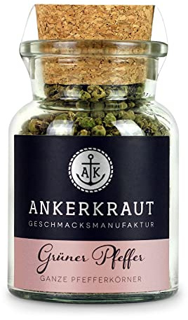 Ankerkraut Grüner Pfeffer, ganze Pfefferkörner kaufen, 40g im Korkenglas