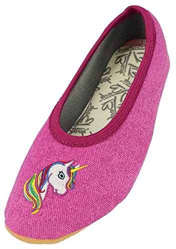 Beck Mädchen Einhorn Gymnastikschuhe, Pink, 28 EU