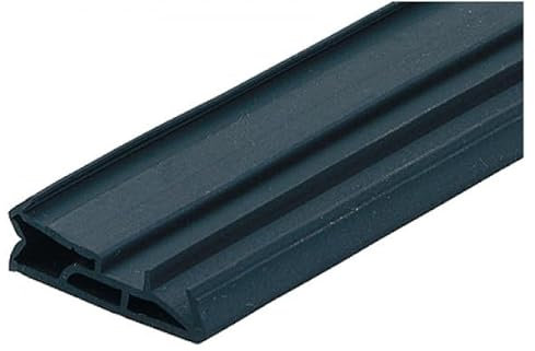 Gedotec - Guarnizione per porta di casa, 12 mm, in silicone, nera, SV 112, Guarnizione con larghezza di scanalatura 4-5 mm, TPE, elastomero termoplastico, made in Germany, 6 metri