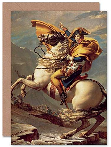 Fine Art Prints Napoleon Crossing The Alps Greeting Card With Envelope Inside Premium Quality