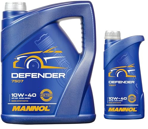 6 Liter Original MANNOL Motoröl Defender 10W-40 Engine Oil Öl 11192459