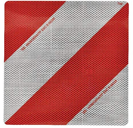 Warntafel für Fahrzeug 282x282mm Montage links Aufkleber KRAMP