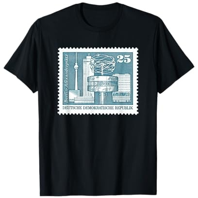 DDR, Ossi, Ostdeutschland, Briefmarke, Berlin Mitte T-Shirt