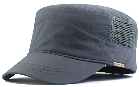 YAMEE Military Cap Herren Sommer Army Cap Atmungsaktive,Sommermütze Unisex Flacher Hut Baseball Kappe,Mütze Militär Sommer Draussen Wandern mütze