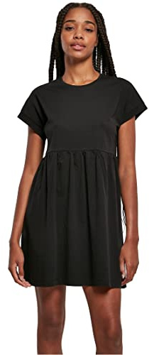Urban Classics Damen Dames Organic Empire Valance Theejurk Casual Dress, Schwarz, XL EU