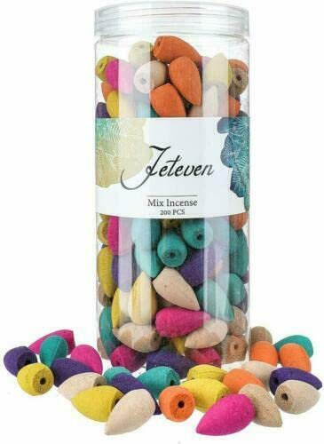 200er Set RÄUCHERKEGEL Set RÄUCHERKERZEN DUFTMIX Aroma Rückfluss Räucherstäbchen