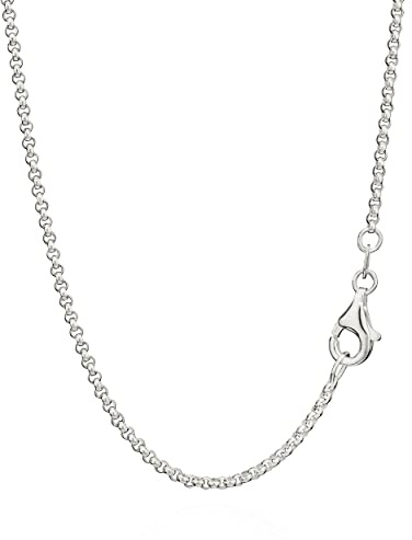 NKlaus 55cm catena a piselli senza tempo in argento 925 larga 1,5mm, elegante collana da donna in argento con design classico 11395