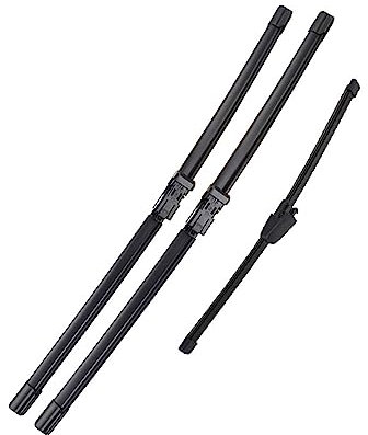 CLOXKS Auto Wischerblätter Auto Vorne Hinten Fenster Wischer Klingen Windschutzscheibe Scheibenwischer Für VW Für Polo MK 4 Typ 9N3 2006 2007 2008 2009 Scheibenwischerarm Blatt