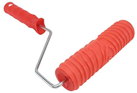 Gadpiparty Holzmaserung Farbrolle Mit Empfindlicher Maserung Malerrolle Für Wanddekoration Gummirolle Mit Plastik Und Metallgriff Geeignet Für Struktur Und Dispersionsfarbe