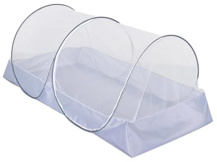 Moskitonetz Bett, Bett-Moskitonetz Tragbare, POP-UP Moskitonetz Zelt, Faltbares Engmaschiges Mückennetz, Camping Netz, Insektenschutz, Bettnetz, Fliegennetz Zelt Mit Seitlichem Reißverschluss