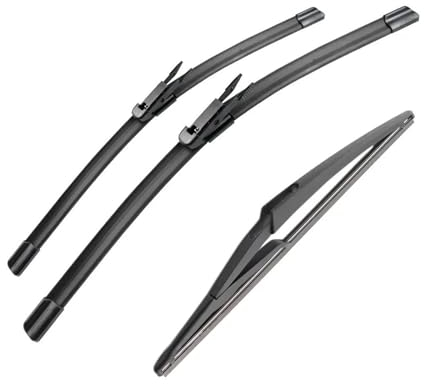 Autowischerblatt Für Vauxhal Für Opel Für Corsa D 2006-2014 Vorne Hinten Wischerblätter Windschutzscheibe Fenster Auto Zubehör 3PCS Auto-Wischerblatt-Set