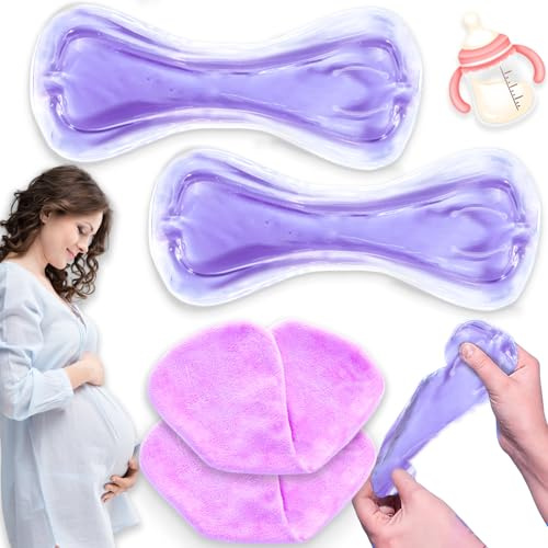 Impacchi di ghiaccio perineale riutilizzabili dopo il parto, impacchi freddi perineali, emorroidi postpartum, cura del recupero del parto (viola)