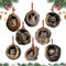 Xiujuers 8 Pezzi Ornamenti Natalizi con Animali, 2D Decorazioni in Acrilico per Albero di Natale, Ciondoli e Addobbi con Animali