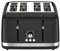 Tefal Soleil 4-Slice Toaster – 7 Browning Levels, Variable Width Slots, High-Lift Lever, Stop/Defrost/Reheat Functions, Removable Crumb Tray, in Glossy Premium Black - TF3058G0