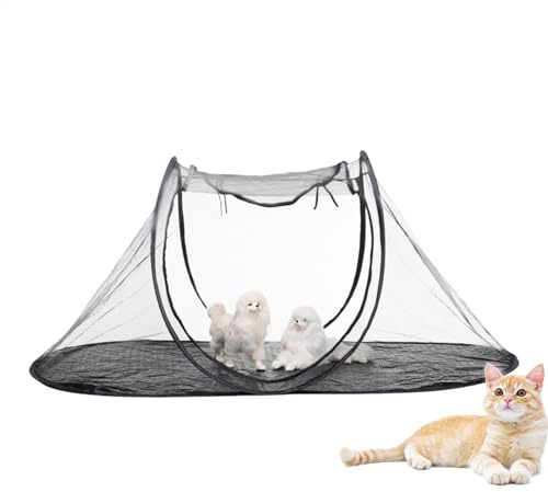 Corralito plegable para mascotas, plegable, transpirable, para mascotas, para viajes, para cachorros, caja de perrera, recinto portátil para gatitos para animales pequeños