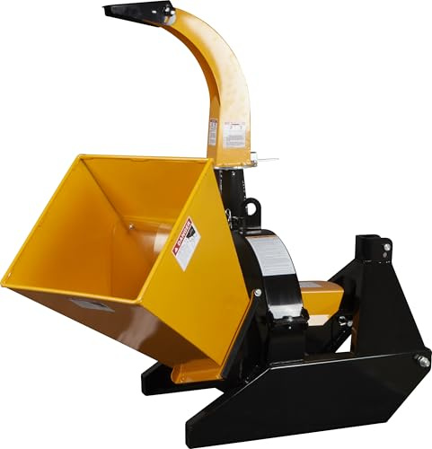 P. Lindberg Zapfwellen-Holzhäcksler für Traktoren, 100 mm Astdurchlass, 4-Messer-Holzhäcksler, um 360° drehbare Auswurfschurre, inklusive Zapfwellenantrieb, Asthäcksler für Traktoren mit 25–45 PS