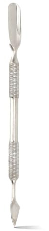 Cuticle Pusher Tool, Double Ended Cuticle Remover Stainless Steel Cuticles Trimmer Cutter Professional Nail Cleaner Pedicure Manicure Tools for Home or Salon Use