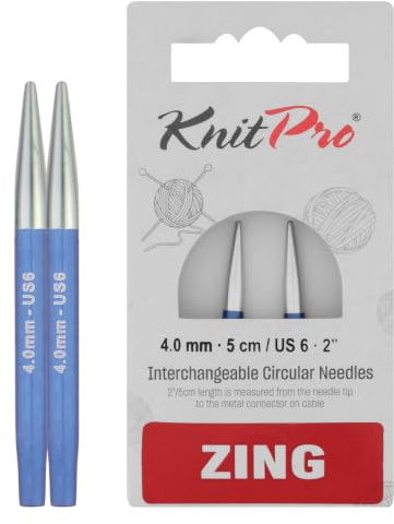 KnitPro Zing Austauschbare Rundnadeln 2 (5cm) | 4mm