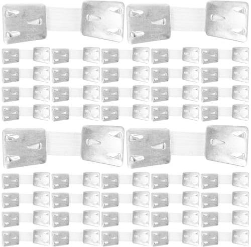 Alipis 50 Stück Elastische Verbandsklammern aus Aluminium Verstellbare Metallverschluss Clips für Mullbinden Kompressions Tierverbände Sicherer Halt und Einfache Fixierung