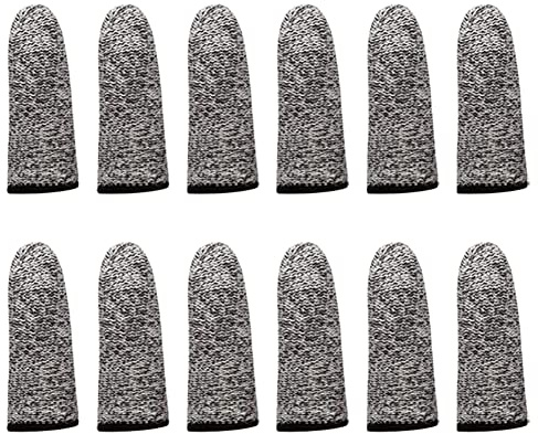 12 st skärbeständiga fingerspjälsängar, återanvändbara halkfria fingerskydd 5,5 cm, säkerhetsskydd för köksskärning, träbearbetning, hantverk, sömnad