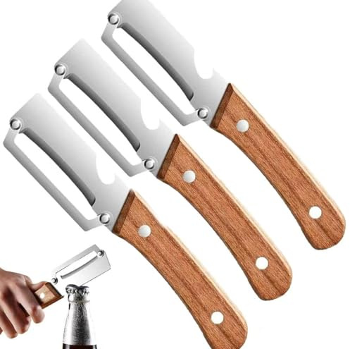 Pelador Multifuncional, Pelador de cocina multifuncional 2 en 1,2 Pelador en Acero Inoxidable, Pepinos Para Verduras, Patatas y Zanahorias（3PCS）
