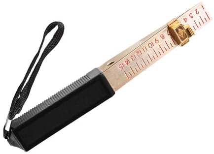 Haofy Galga de Espesores Vernier con Forma, Herramienta de Medición de Planitud de 0,5 Mm, Lectura de Escala Clara, Diseño Colgante Portátil, para Verificación de Estructuras del Hogar e Inspección