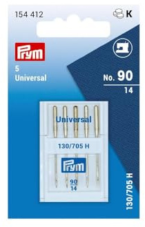 Prym 154412 Nähmaschinennadeln Standard, 130/705, No. 90