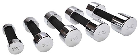 Top|vit® chrom.dumbbell, Hantel, Moosgummigriff, Kurzhanteln, 1x 1,0 kg