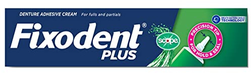 Fixodent Control Denture Adhesive Cream Plus Scope Flavor 2 oz (Pack of 5)