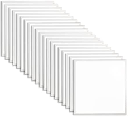 Xtend EcoLight 20x LED Panel 62x62 Neutralweiß 4000K 40W 3400lm Rasterleuchte flimmerfrei Alu Slim Deckenleuchte NetzteilPLe2.2