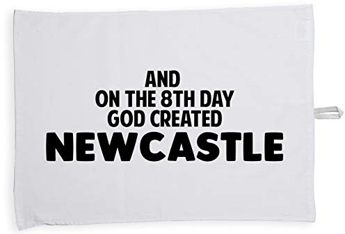 Hippowarehouse And on the 8th day God created Newcastle Tea Towel Eco Printed Dish Cloth Kitchen accessory 50cmx70cm 100% Cotton