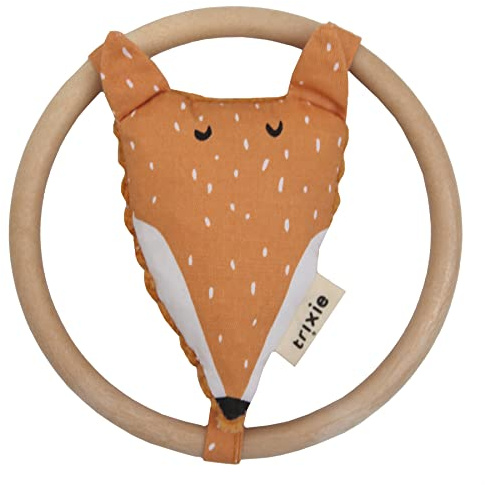 Trixie Mr. Fox Fuchs Rassel mit Holzring braun
