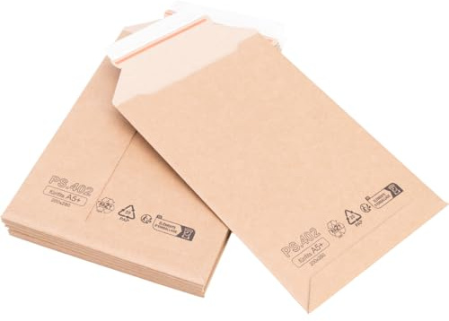 verpacking 40 Versandtaschen Karton Premium Qualität 200 x 280 mm DIN A5+ Braun Wellpapp Versandtasche Kartonversandtasche