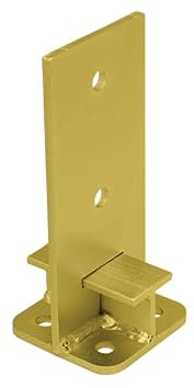 Post Anchor 90 x 90 - Screw-On Sleeve 90 x 90 - Post Anchor - Screw-On Sleeve - Support Base for Fence Posts Wood - Joist Shoe - T-Shape - Wood Connector - Heavy Duty Anchor - Post Shoe