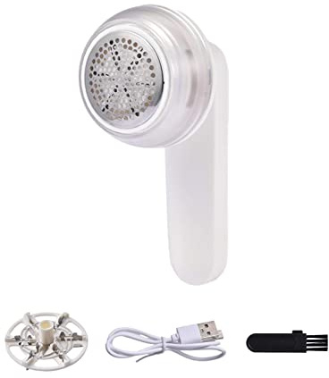 Rasoir Anti-Bouloche Rechargeable avec 2 Lames Et Recharge USB,Rasoir Anti-Peluches Électrique pour Vêtement,Électrique Bouloche Puissant Et Efficace,Rasoir Portable À Peluches pour Vêtements,canapé