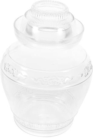 UPKOCH 1pièce Grand Pot Verre Transparent Pour Fermentation Et Conservation Des Aliments Pot De Cuisine Scellé Capacité De Style Aléatoire
