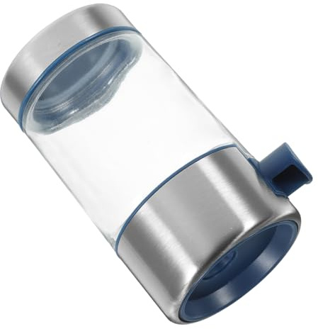 NAMOARLY Bouteille à Sel Contrôle Précision 1pc 304 Acier Inoxydable Verre Transparent Distribution Pression La Cuisine Ustensile Assaisonnement