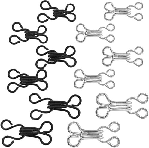 SEWOART 120st Kragen Haken Haken Schnalle Umhangverschlüsse Kleidungsknöpfe Aus Messing Augennahtverschluss Geschmücktes Zubehör Kragenhaken Dessous-outfits Pullover Komponente