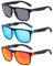 DKDDSSS 3 Paar Polarisierte Sonnenbrille Herren/Damen, Sonnenbrille Polarisiert Damen, Sportarten Mode Sonnenbrillee, UV Schutz, Unisex
